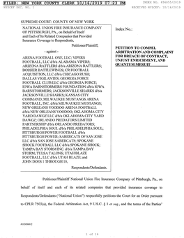 New York County Clerk 10/16/2019 07:23 Pm Index No