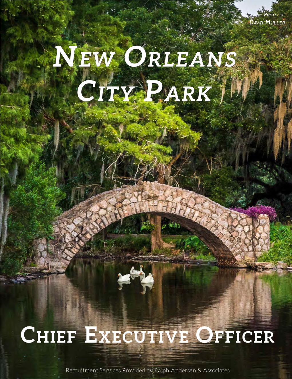 New Orleans City Park Ӭ Actively Participate in Local Civic and Community to Be Considered Activities and Other Various Social Events in Support of the City Park