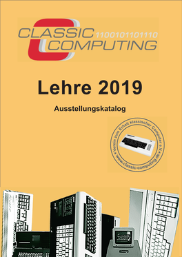 Ausstellungskatalog Die Classic Computing 2019 in Lehre