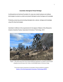 Australian Indigenous Virtual Heritage