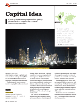 COUNTRYMARK VOLUME 16, ISSUE 1 E M I Capital Idea Countrymark Is Meeting New Fuel Quality