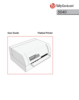 User Guide Flatbed Printer