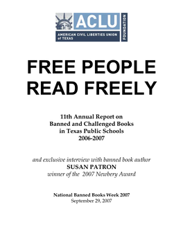 Free People Read Freely