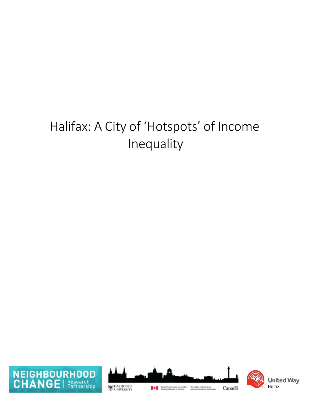 Halifax: a City of 'Hotspots' of Income Inequality