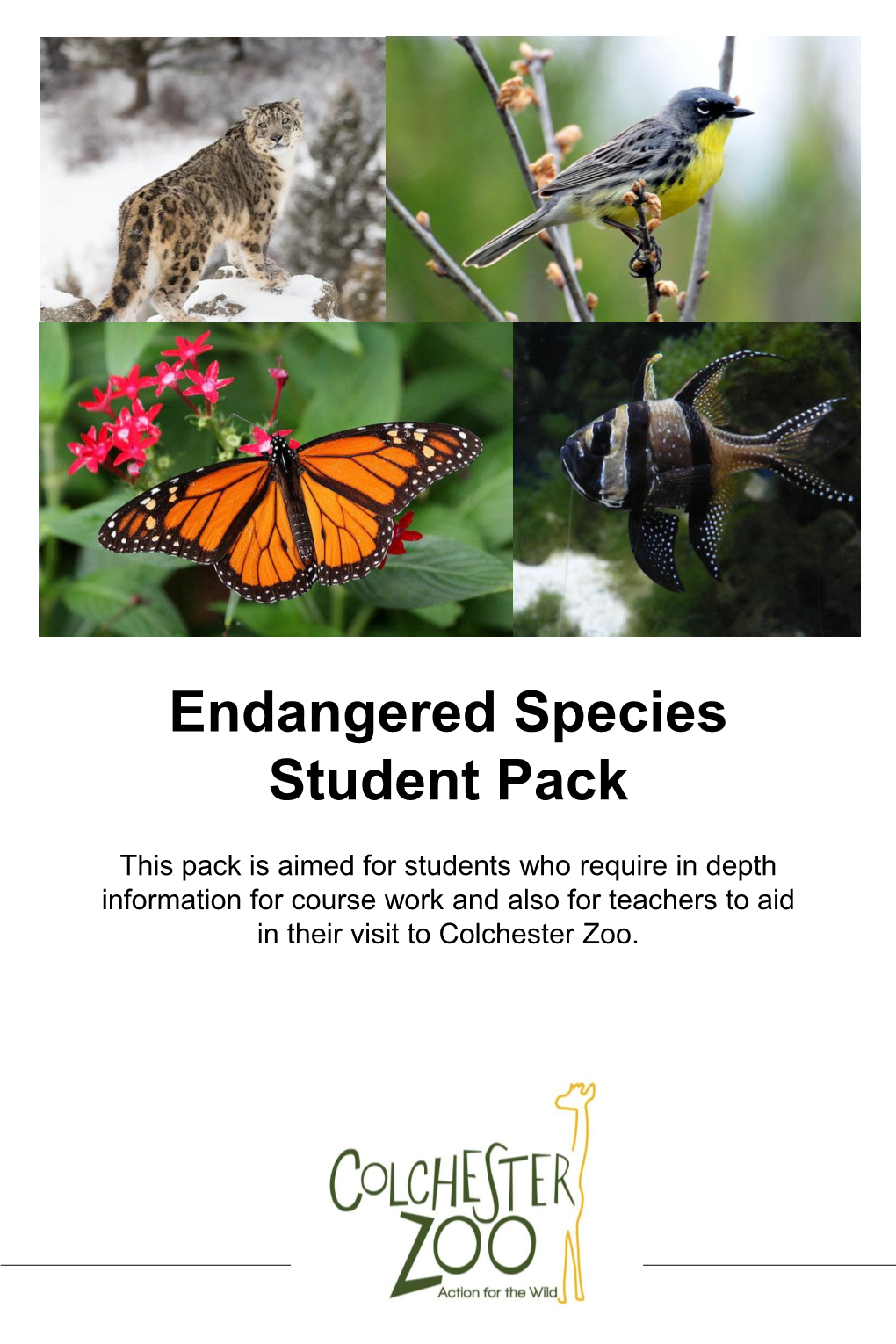 Endangered Species Student Pack