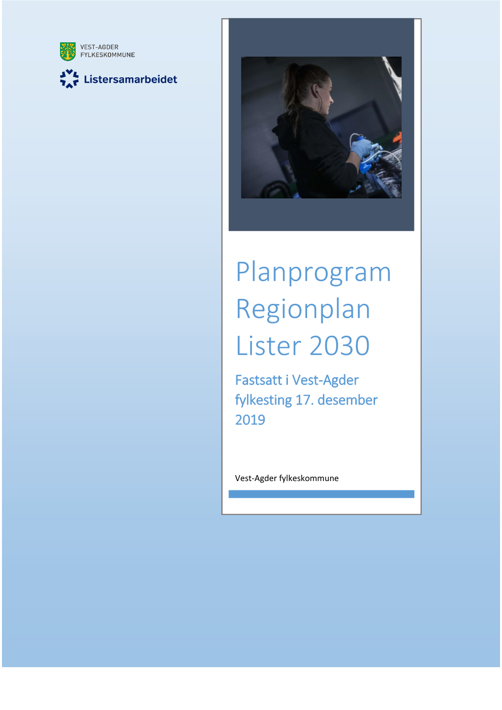 Planprogram Regionplan Lister 2030