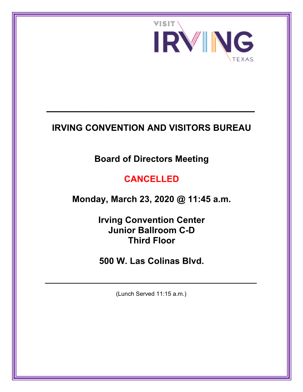 Irving Convention and Visitors Bureau