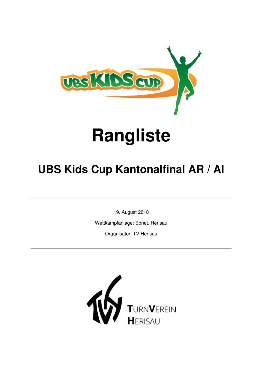 UBS Kids Cup Kantonalfinal AR / AI