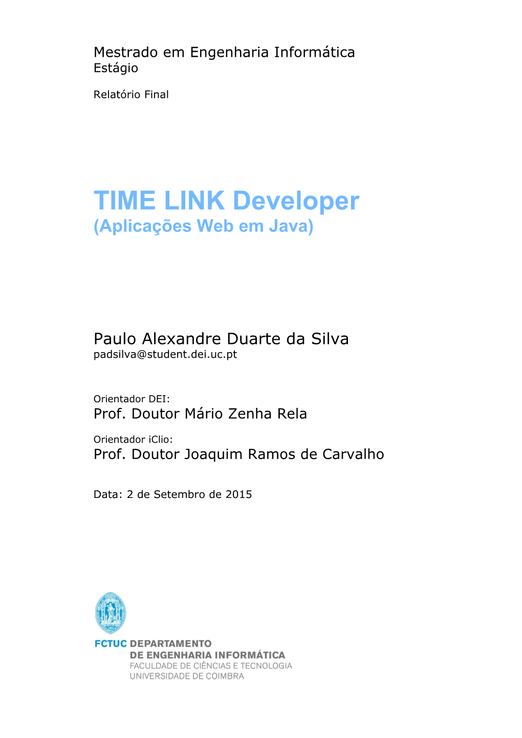 TIME LINK Developer Aplicacoes Web Em Java.Pdf