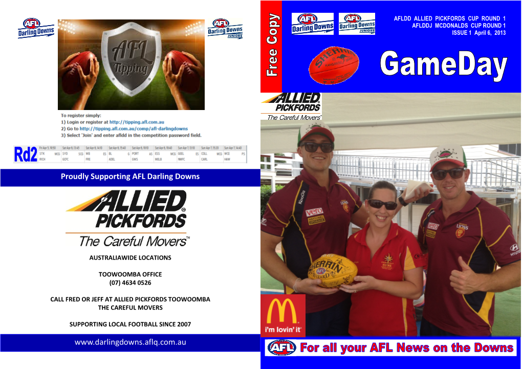 Proudly Supporting AFL Darling Downs