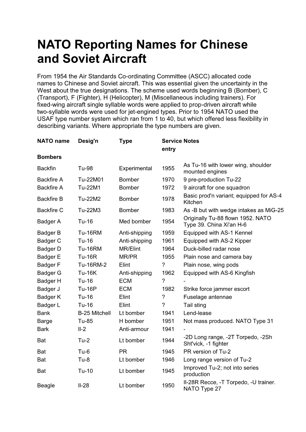 nato-reporting-names-for-chinese-and-soviet-aircraft-docslib