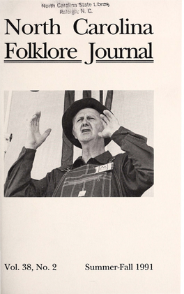 North Carolina Folklore Journal