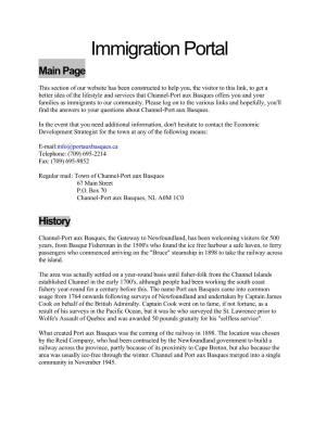 Immigration Portal