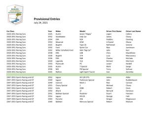 Provisional Entries July 24, 2021