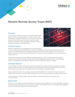 Netwire Remote Access Trojan (RAT)