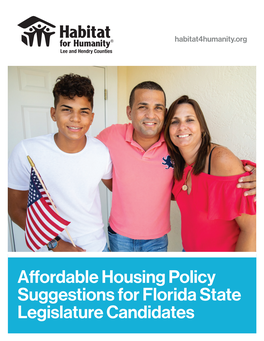 Affordable Housing Policy Suggestions for Florida State