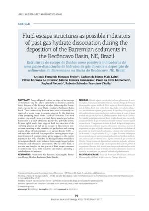 Fluid Escape Structures As Possible Indicators of Past Gas Hydrate