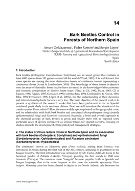 Bark Beetles Control in Forests of Northern Spain