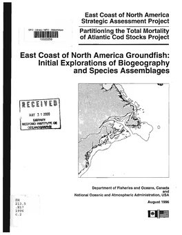 East Coast of North America Groundfish: Initial Explorations of Biogeography and Species Assemblages
