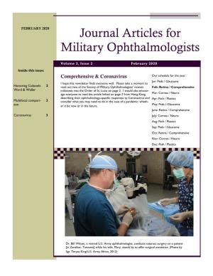 Journal Articles for Military Ophthalmologists
