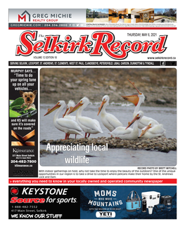 Selkirk Record Thursday, May 6, 2021 HAPPY MOTHER's DAY