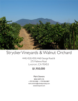 Strycker Vineyards & Walnut Orchard