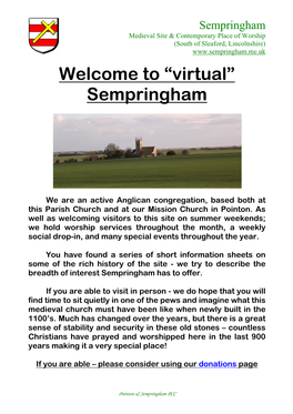Welcome to “Virtual” Sempringham