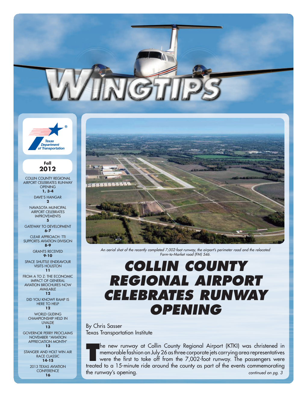 Collin County Regional Airport Celebrates Runway Opening