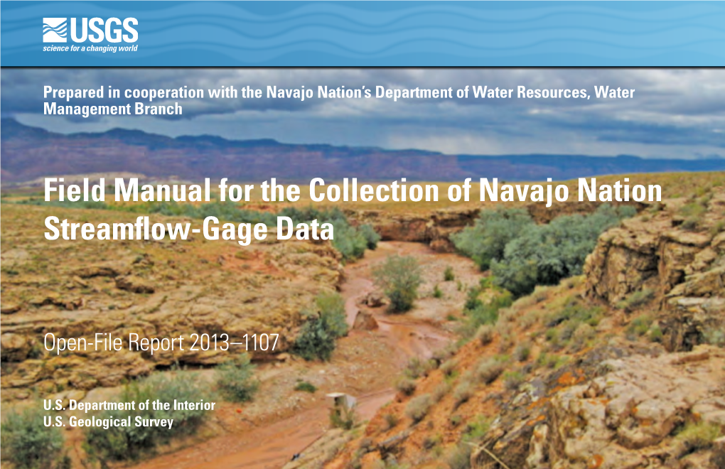 Field Manual for the Collection of Navajo Nation Streamflow-Gage Data