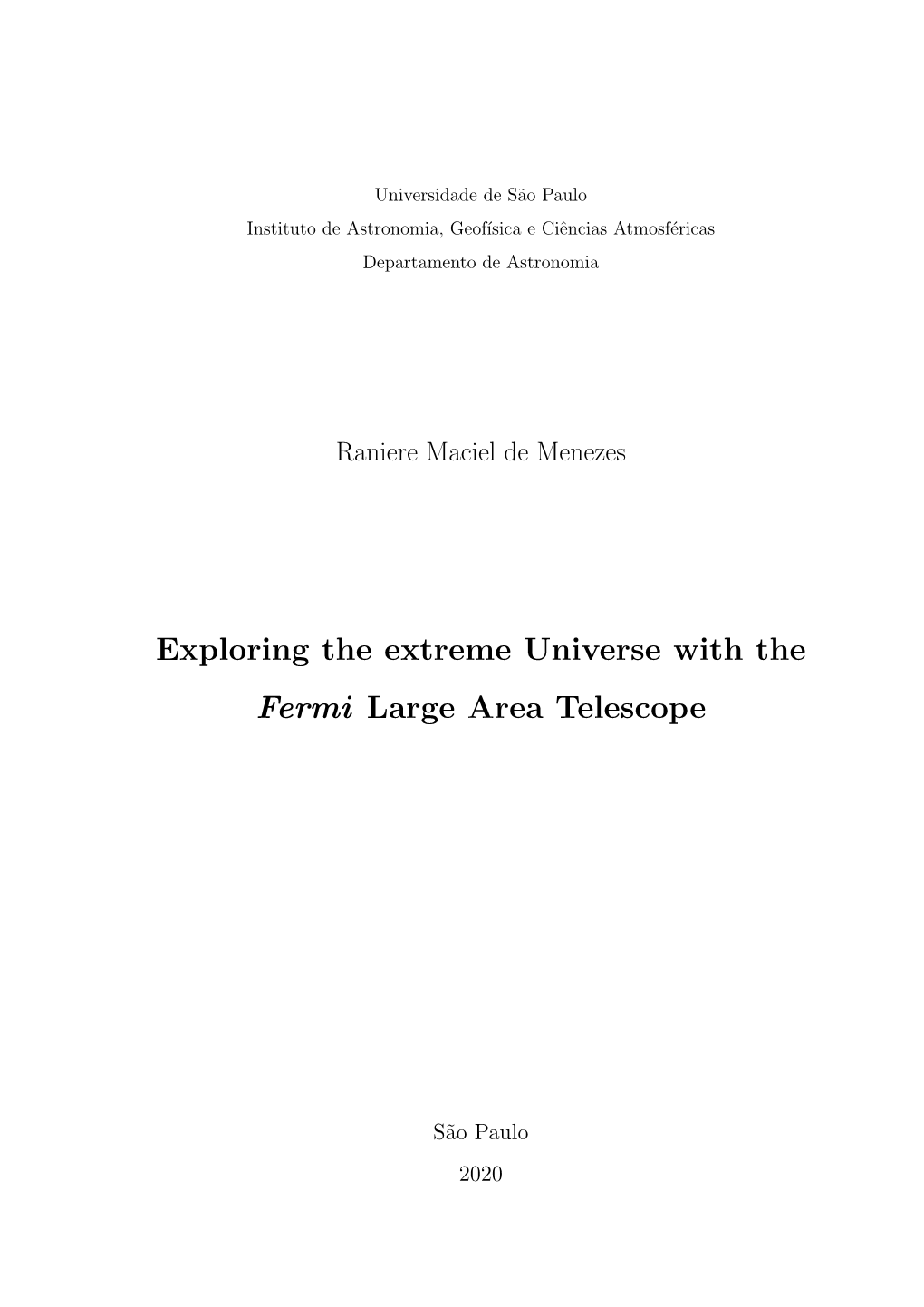 Exploring the Extreme Universe with the Fermi Large Area Telescope