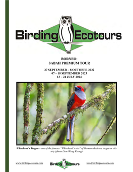 Borneo: Sabah Premium Tour