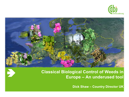 Weed Biocontrol in Mainland Europe
