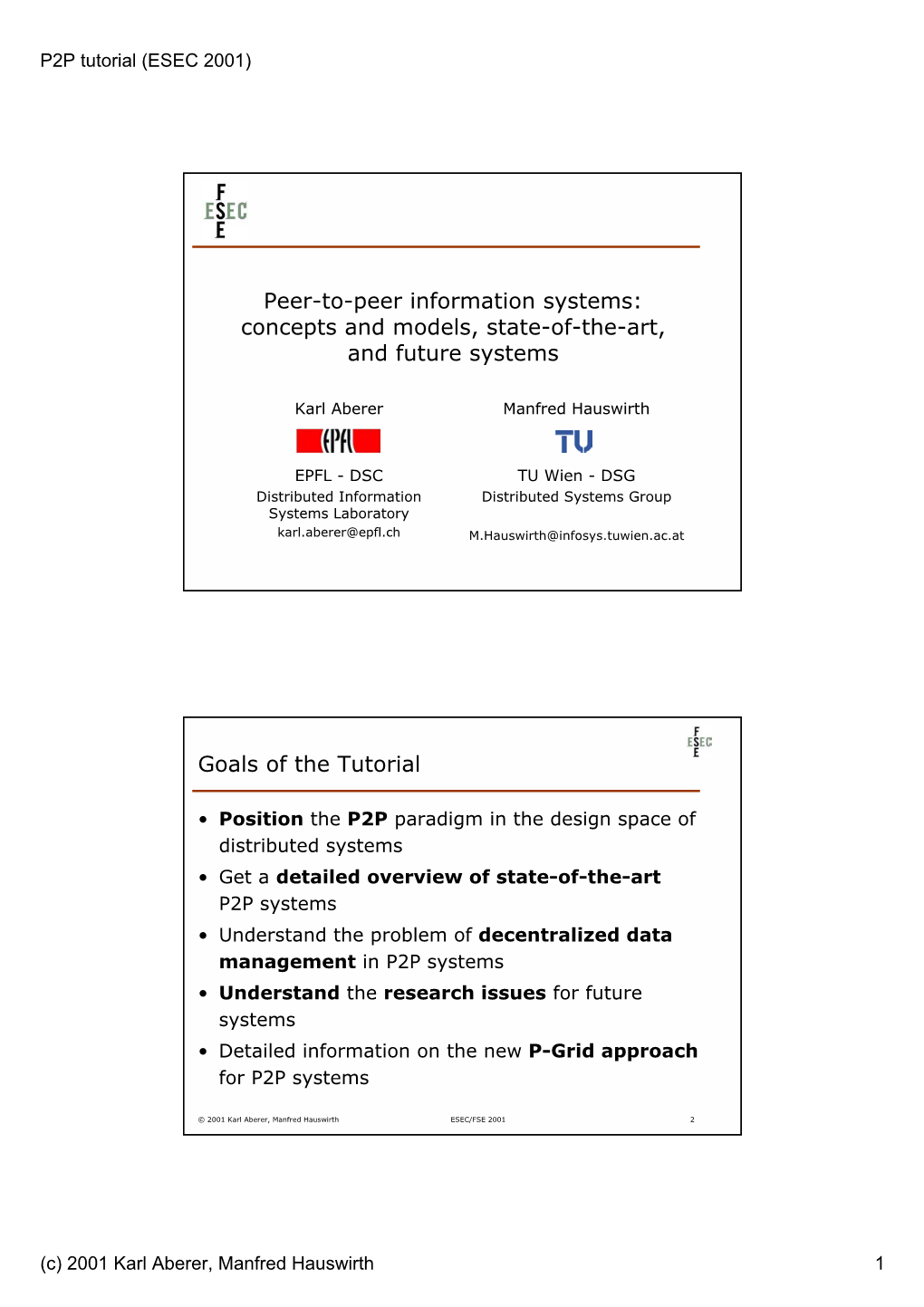 Peer-To-Peer Information Systems: Concepts and Models, State-Of-The-Art, and Future Systems