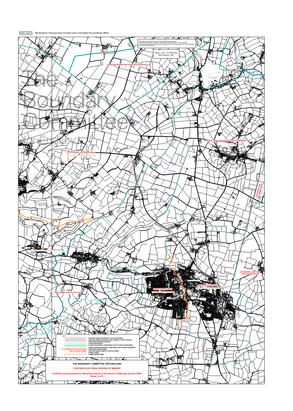 SHEET 4, MAP 4 Mendip District