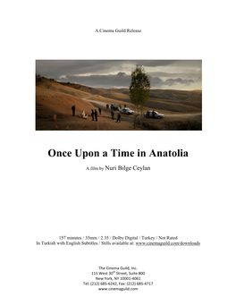 Once Upon a Time in Anatolia