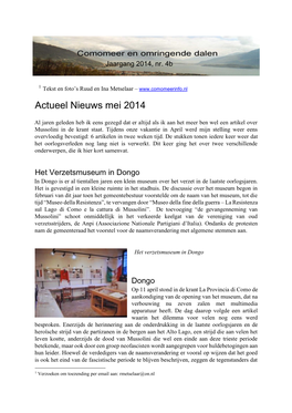 Actueel Nieuws Mei 2014