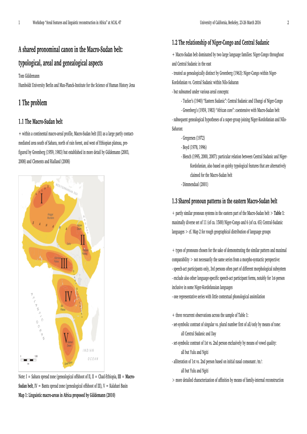 A Shared Pronominal Canon in the Macro-Sudan Belt