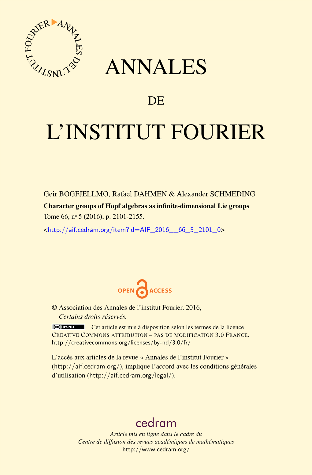 Character Groups of Hopf Algebras As Infinite-Dimensional Lie Groups