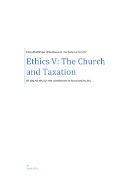 The Church and Taxation