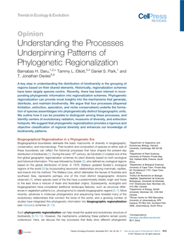 Understanding the Processes Underpinning Patterns Of