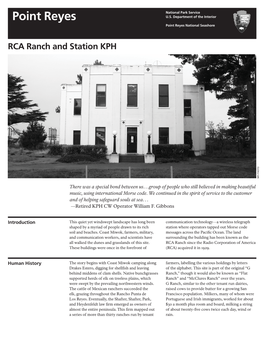 Publications: Site Bulletin: RCA Ranch and Station