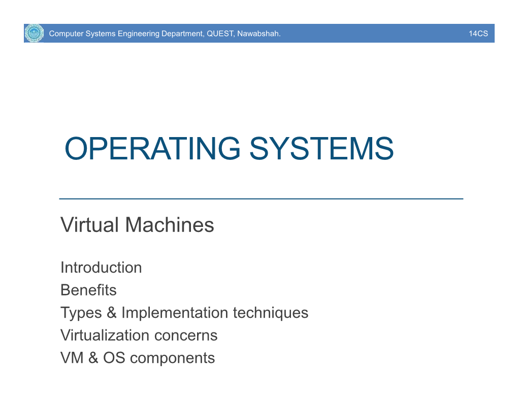 Operating Systems