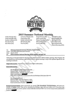 2015 Summer National Meeting