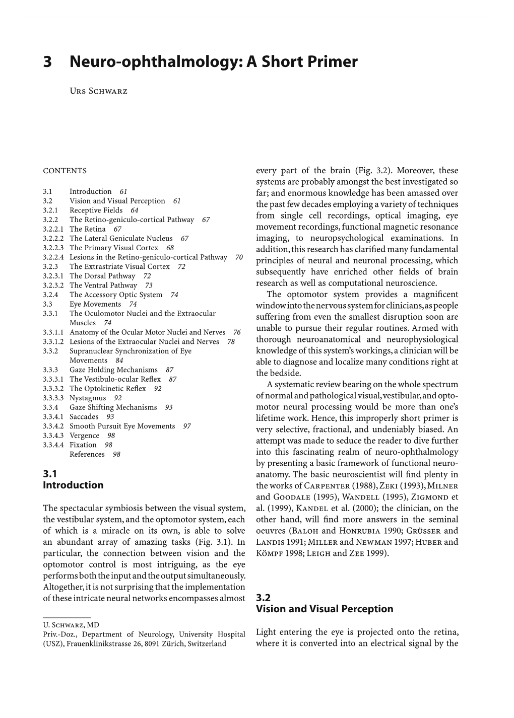 3 Neuro-Ophthalmology: a Short Primer