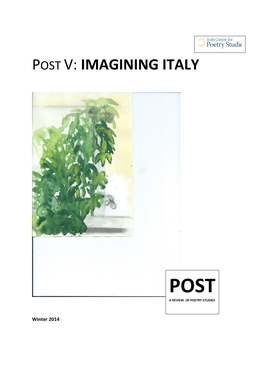 Post V: Imagining Italy