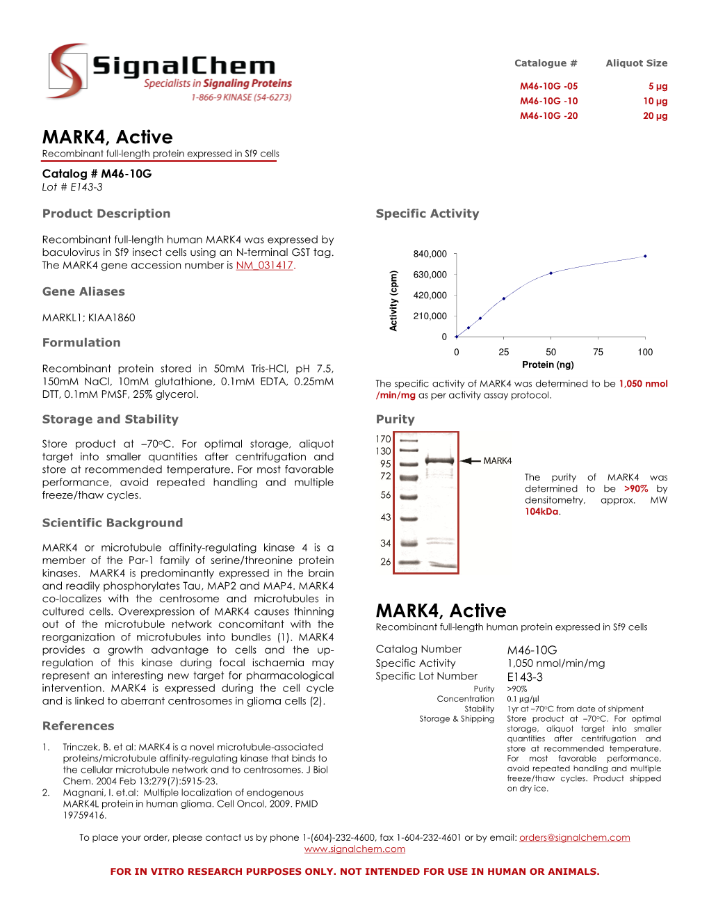 MARK4, Active MARK4, Active