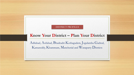 Plan Your District