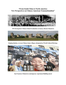 “From South China to North America: New Perspectives on Chinese American Transnationalism”
