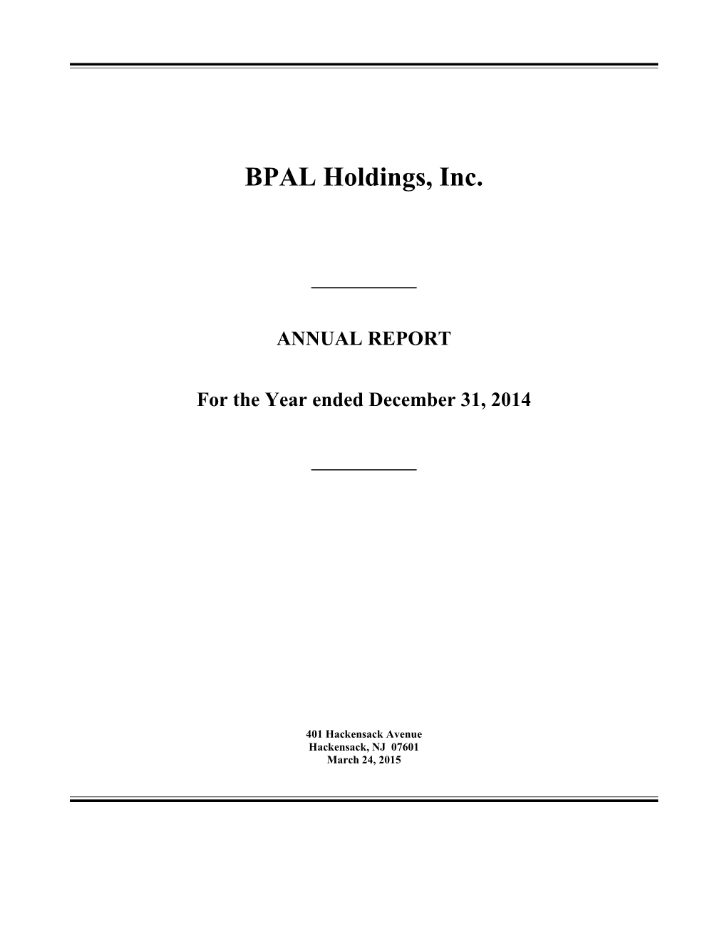 BPAL Holdings, Inc