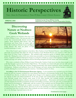 Historic Perspectives 2018 SPRING